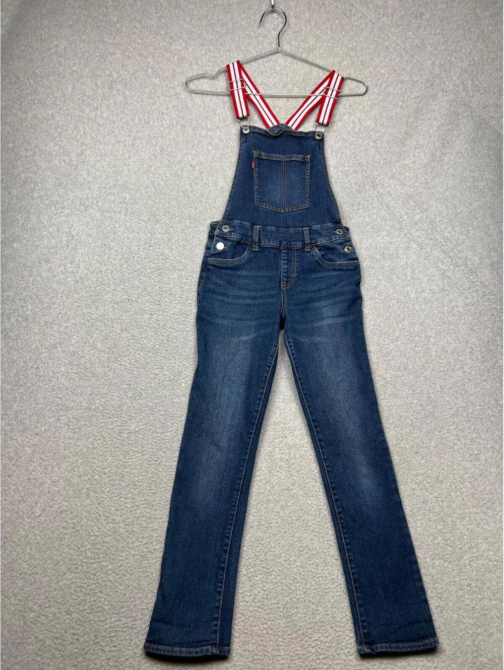 Levi’s Denim Overall Girlfriend Adjustable Shoulder Straps Size 12 Reg Girls